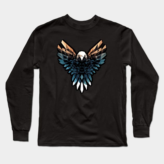 A geometrical eagle Long Sleeve T-Shirt by TVEX19